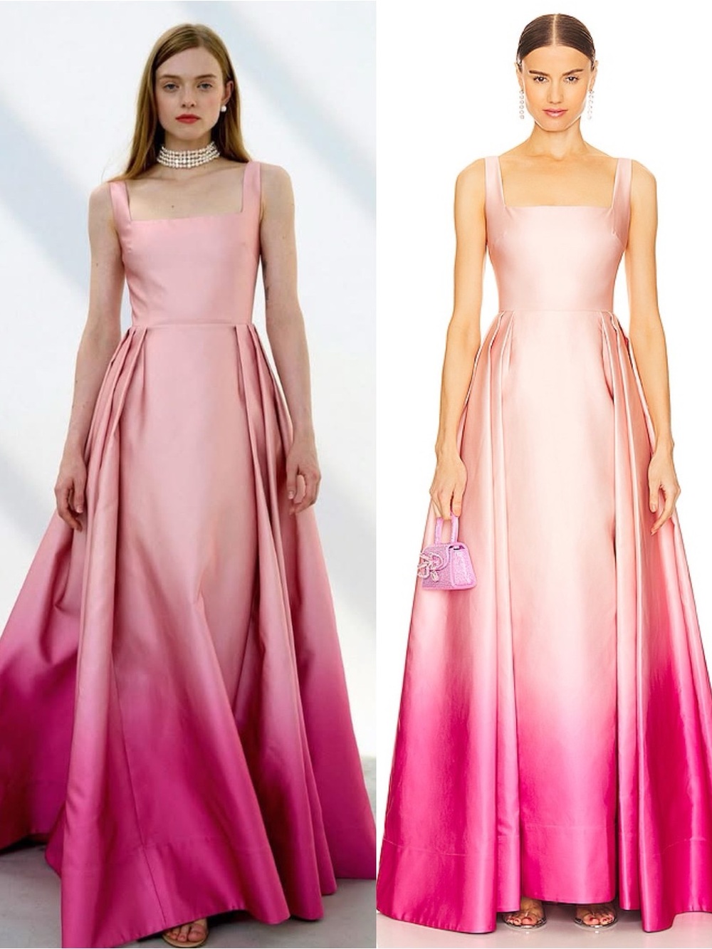 SAU Lee Bella Pink Ombré Gown NEW with tags
